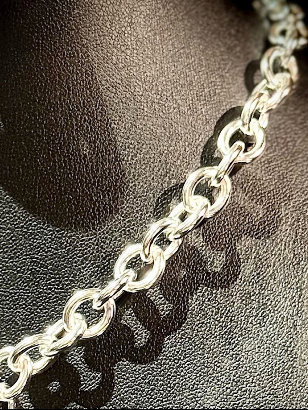 Silver Heart Charm Toggle Necklace - 18 Inches - Picture 4 of 6